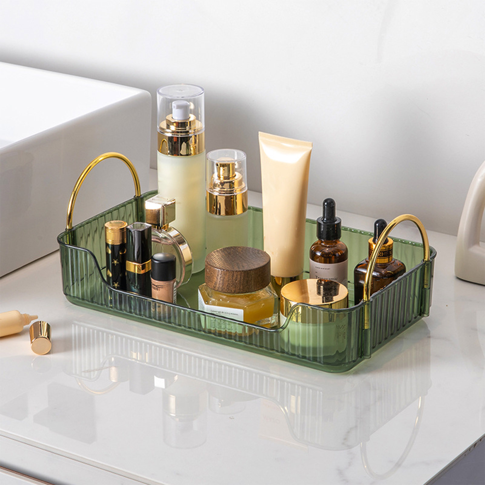 Furniture Lighting & Decor Magazine - Bathroom Organizer Rack Light Luxury Acrylic