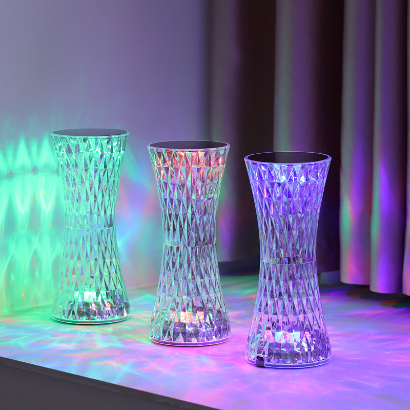 Lighting Decor Room - Crystal Bedside Table Lamps Xmas Acrylic