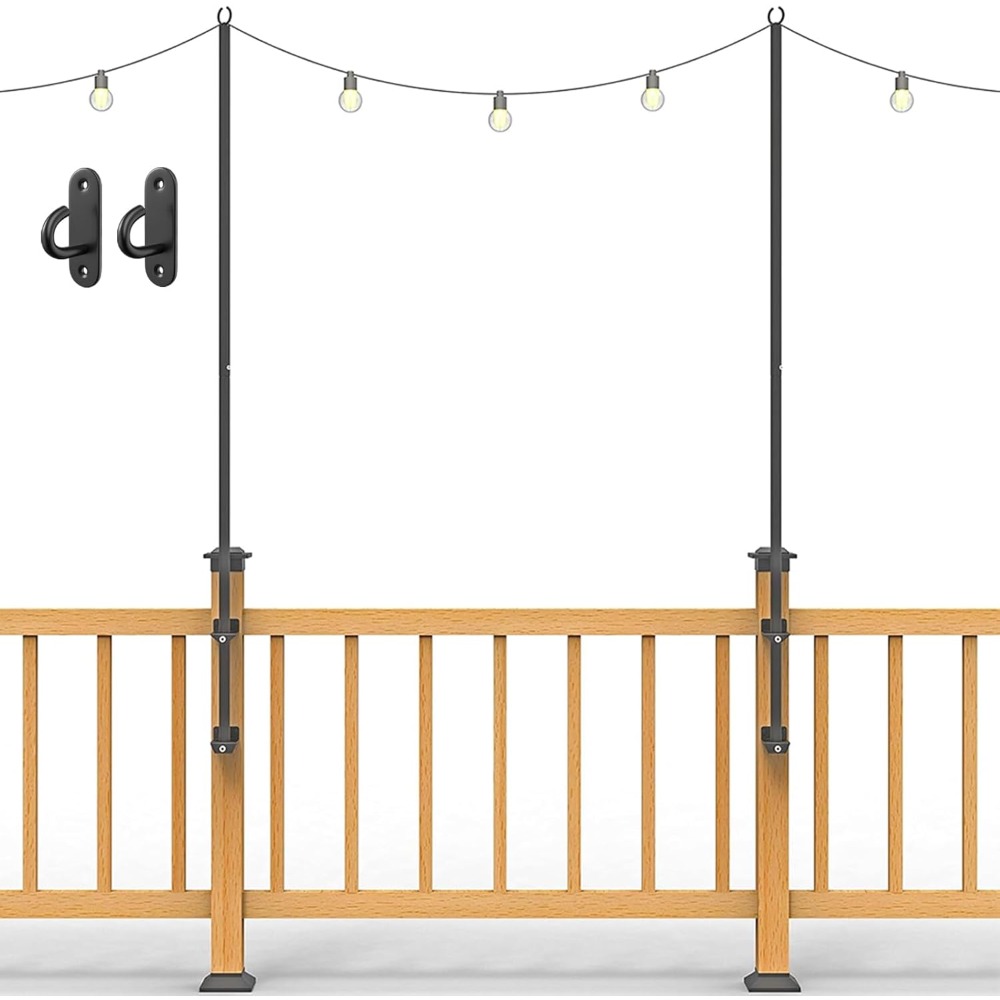 Furniture Lighting & Decor Magazine - 2 pack string light poles -
