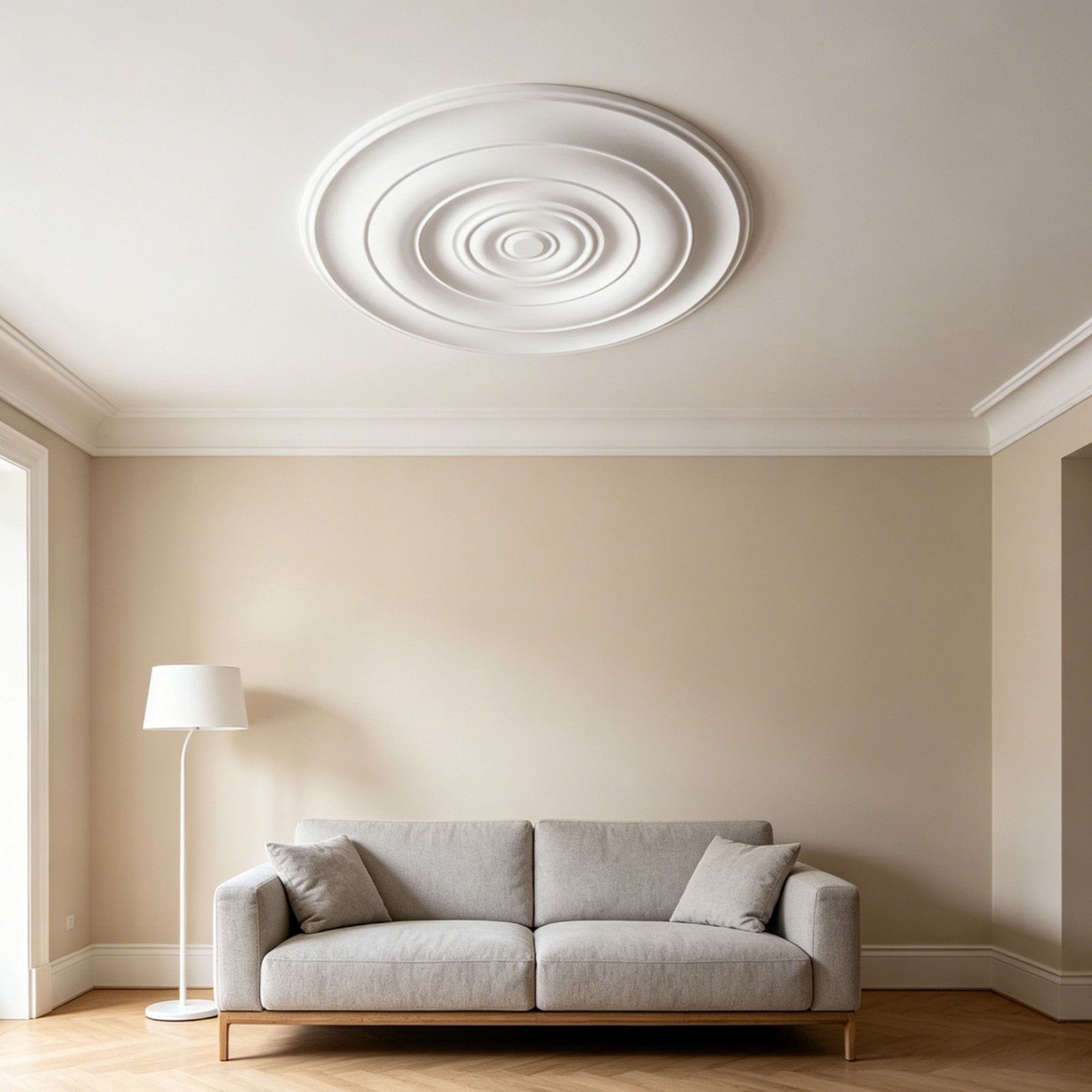 Decor Lighting & Decor Fires Photos - Round Ceiling Medallion European Design PU