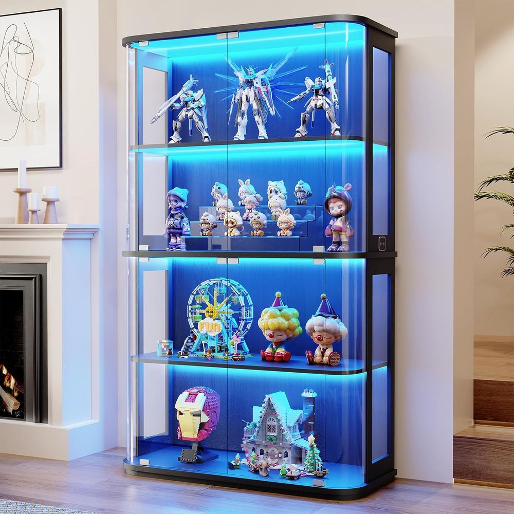 Lighting & Home Decor Studio - Large Rounded Display Cabinet with Glass