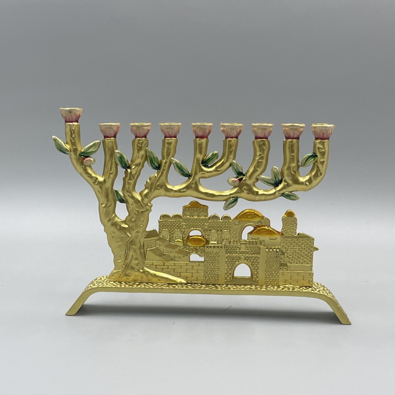 Lighting & Home Decor Studio - Light Luxury Temple Jerusalem Candlestick Jewish
