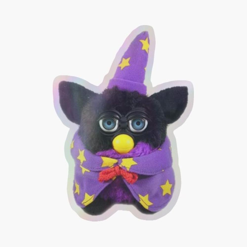 Lighting Mcqueen Bedroom Decor - magic furby Holographic Sticker for Laptop