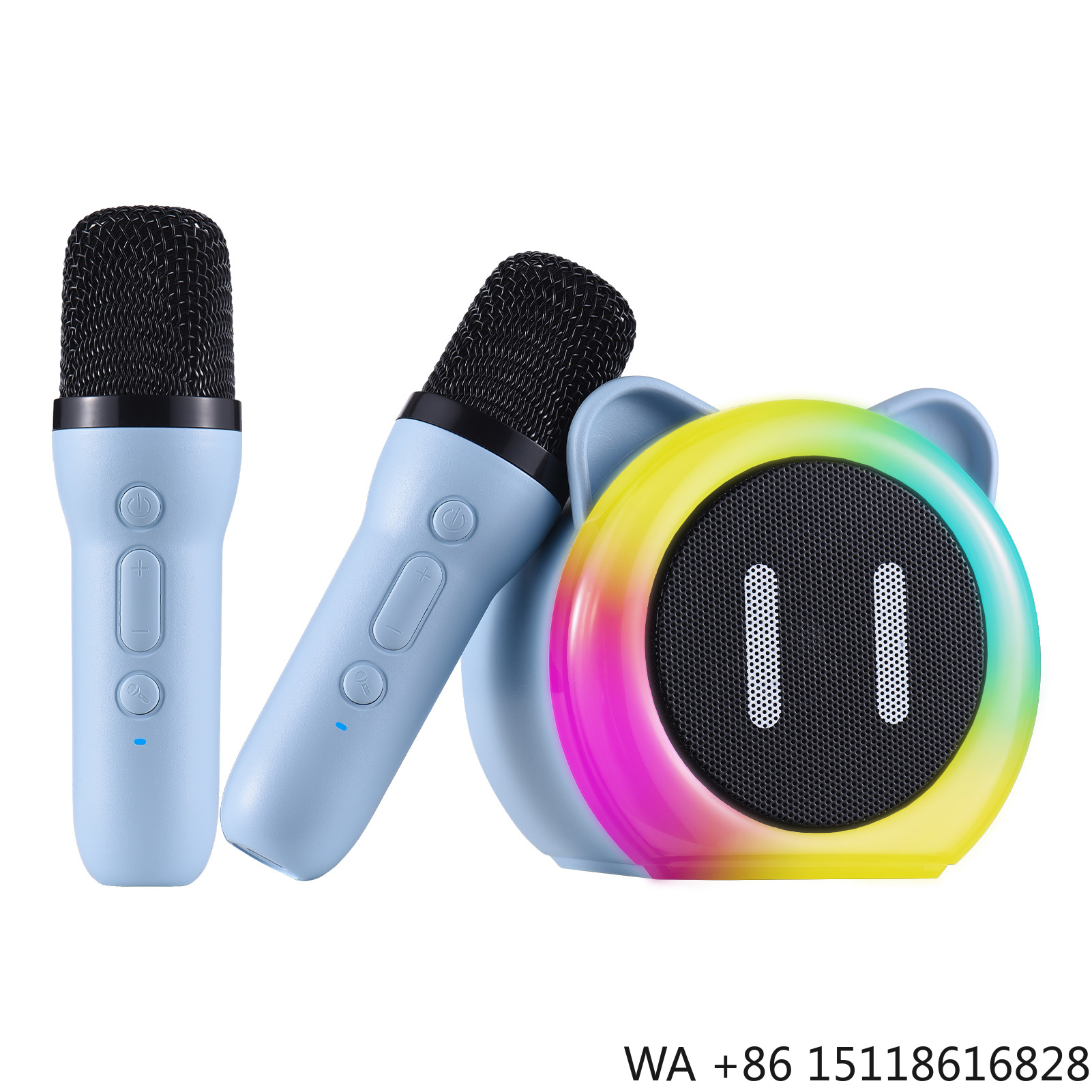 Furniture Lighting & Decor Magazine - Karaoke Machine with 2 Wireless Microphones
