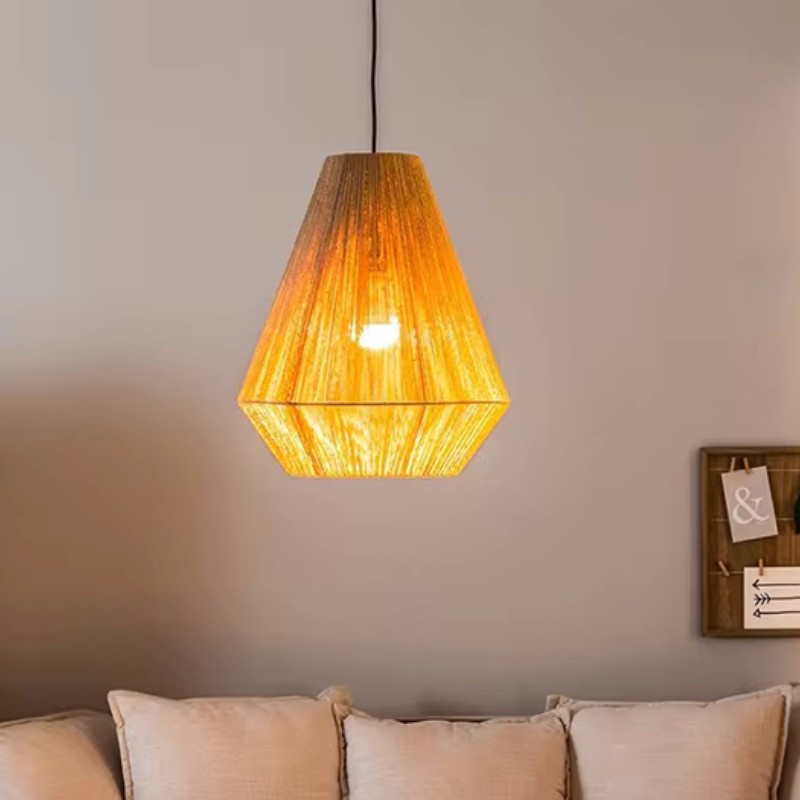 Japanese Creative Hemp Rope Ra - огляд і ціна Japanese Lighting Decor