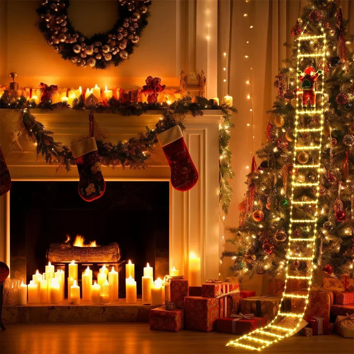 LED Ladder Light for Santa Cla - огляд і ціна Lighting Tree Decor