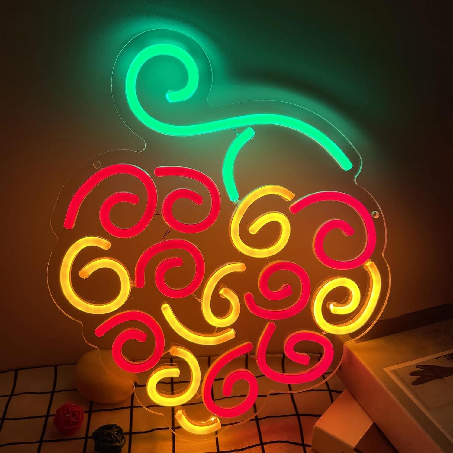 Cyber Fruit Neon Sign USB Dimm - огляд і ціна Led Lighting Wall Decor