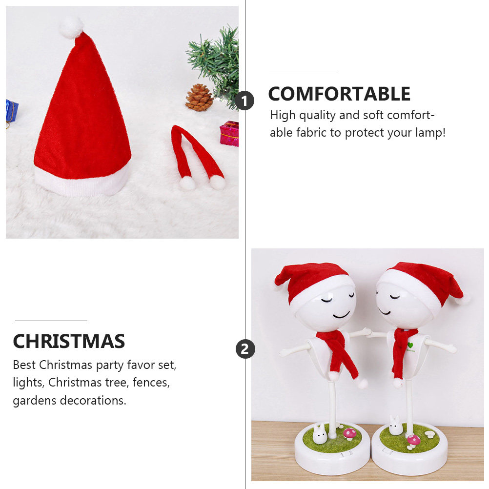 1Set Christmas Hat Scarf Decor - огляд і ціна Lighting Tree Decor