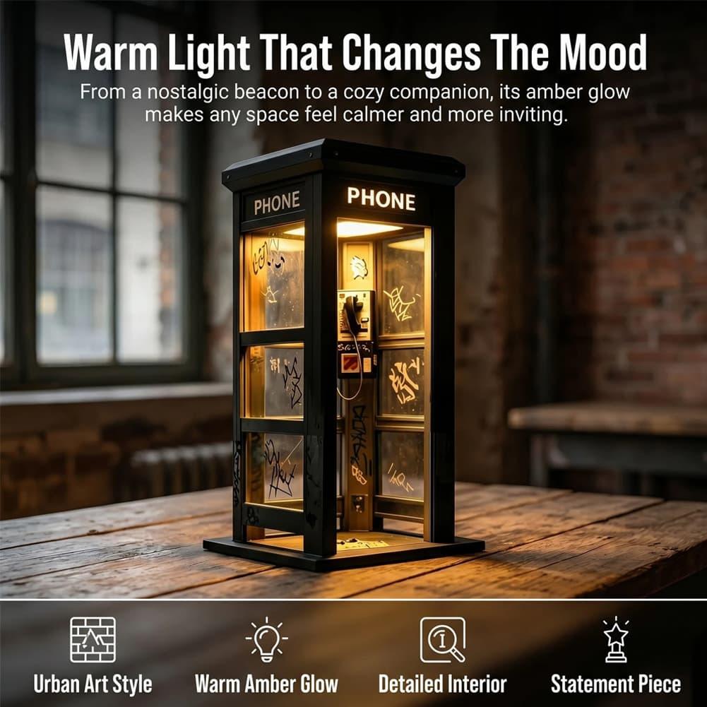 Retro Graffiti Phone Booth Tab - огляд і ціна Lighting Decor Ideas