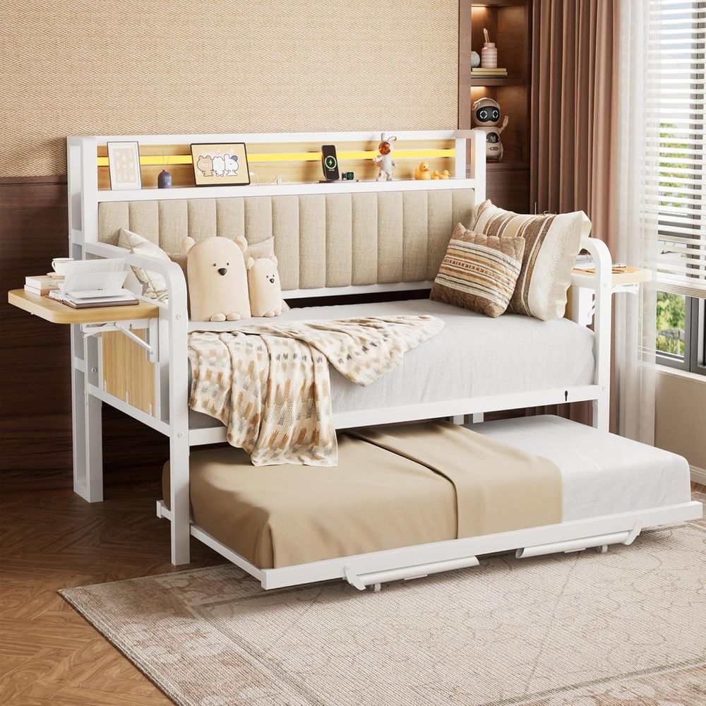 Daybed with Trundle and LED Li - огляд і ціна Furniture Lighting & Decor Magazine