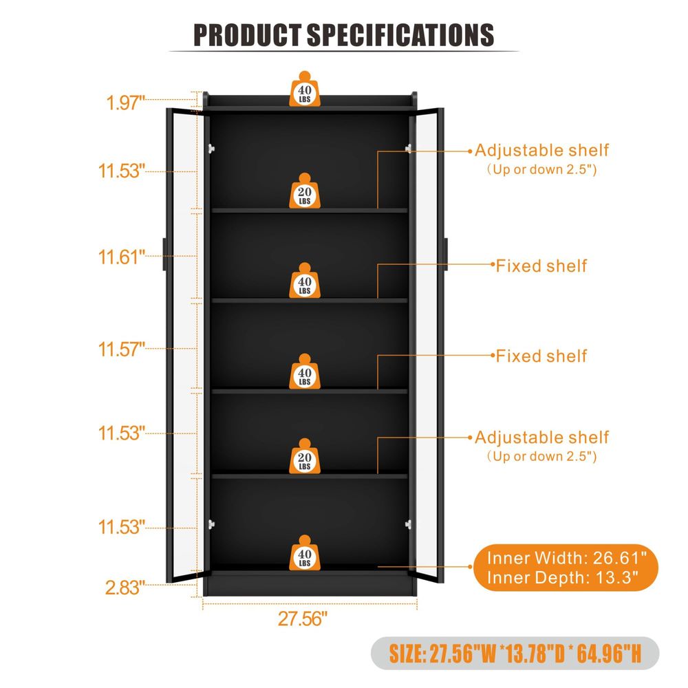 Display Cabinet with Adjustabl - огляд і ціна Lighting & Home Decor Studio