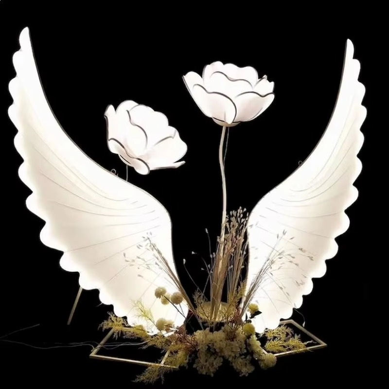 Glowing Angel Wings Light Prop - огляд і ціна Lighting Decor For Wedding