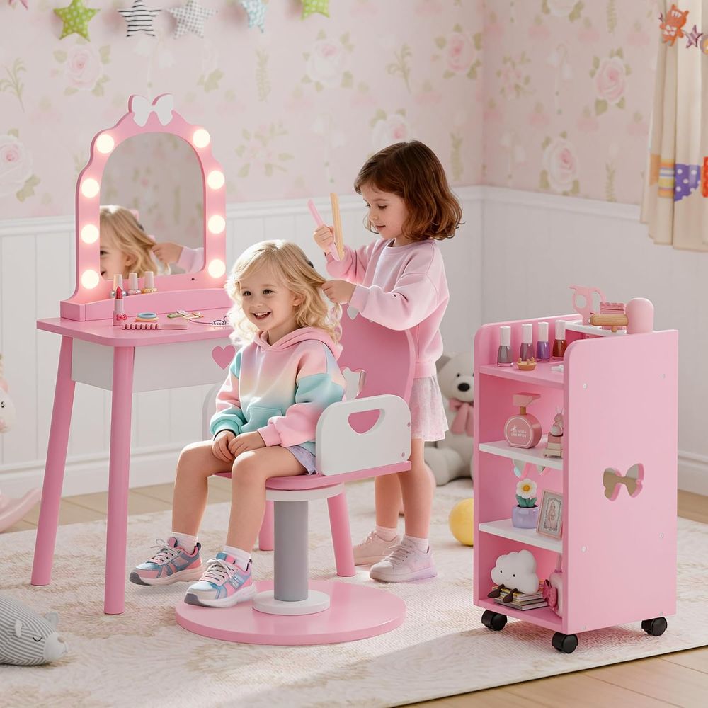 Pink Toddler Vanity Set with L - огляд і ціна Furniture Lighting & Decor Magazine