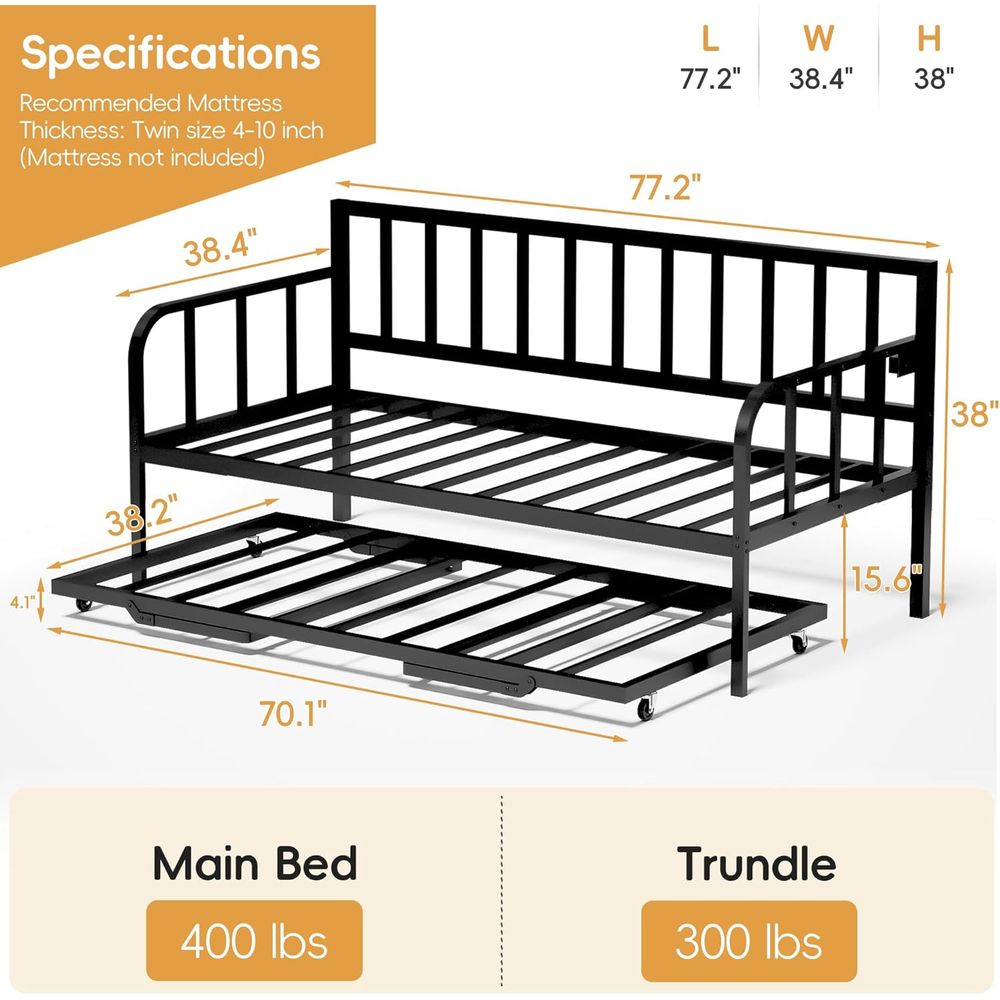 MU Daybed with Up Trundle, Twi - огляд і ціна Furniture Lighting & Decor Magazine
