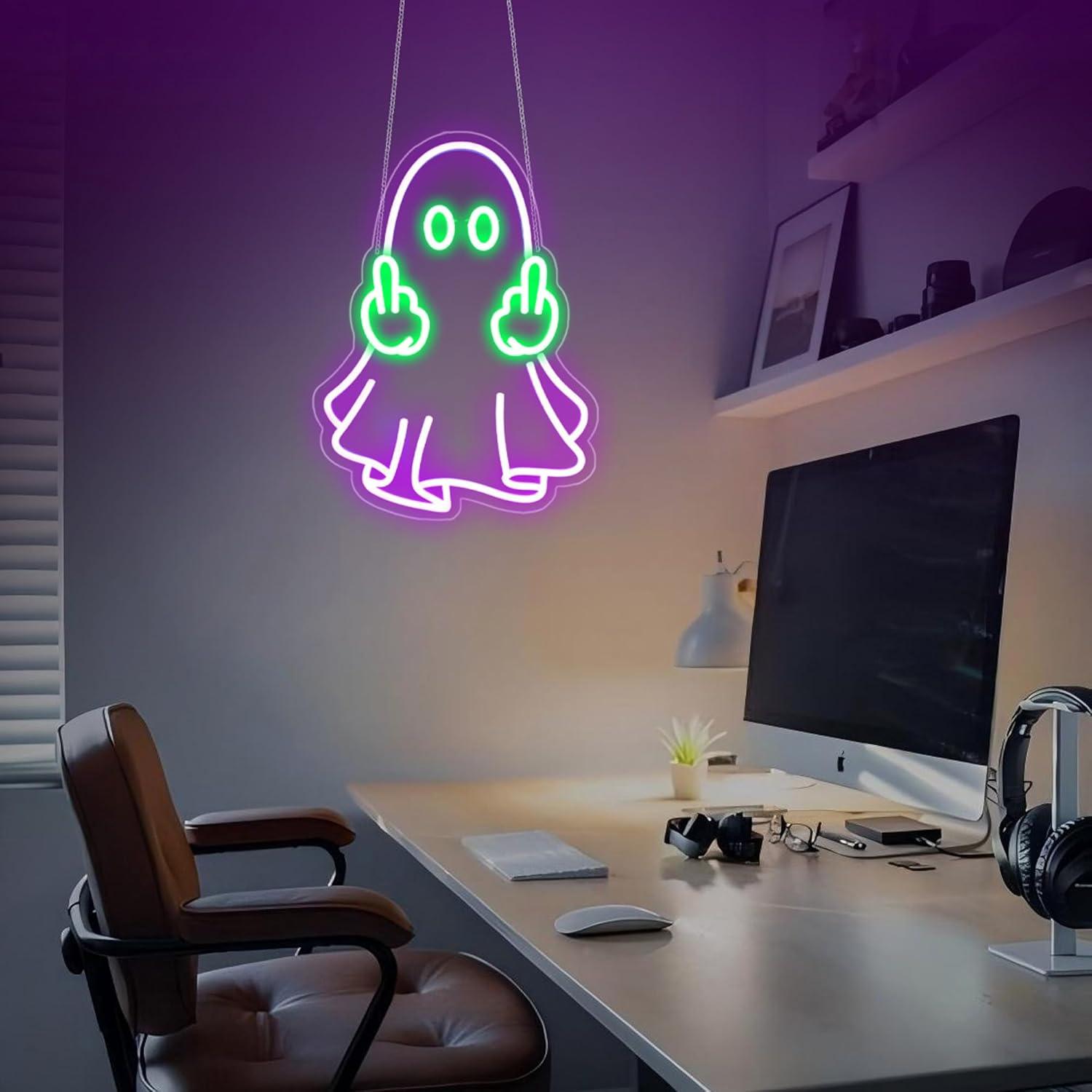 Ghost Neon Sign USB Powered LE - огляд і ціна Led Lighting Wall Decor