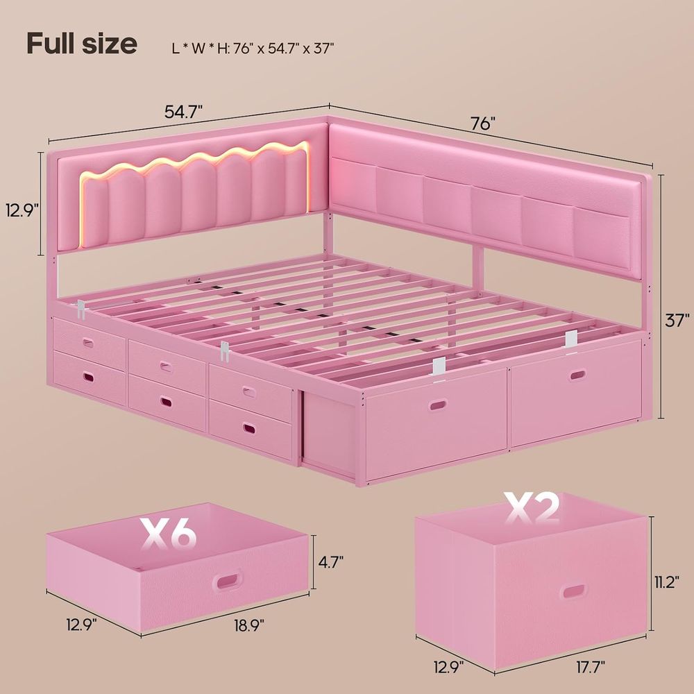 ADORNEVE ull Bed e with 8 Stor - огляд і ціна Furniture Lighting & Decor Magazine