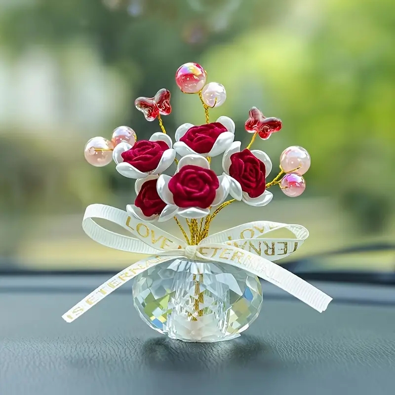 1PC Crystal Glass Rose Dashboa - огляд і ціна Lighting Mcqueen Bedroom Decor