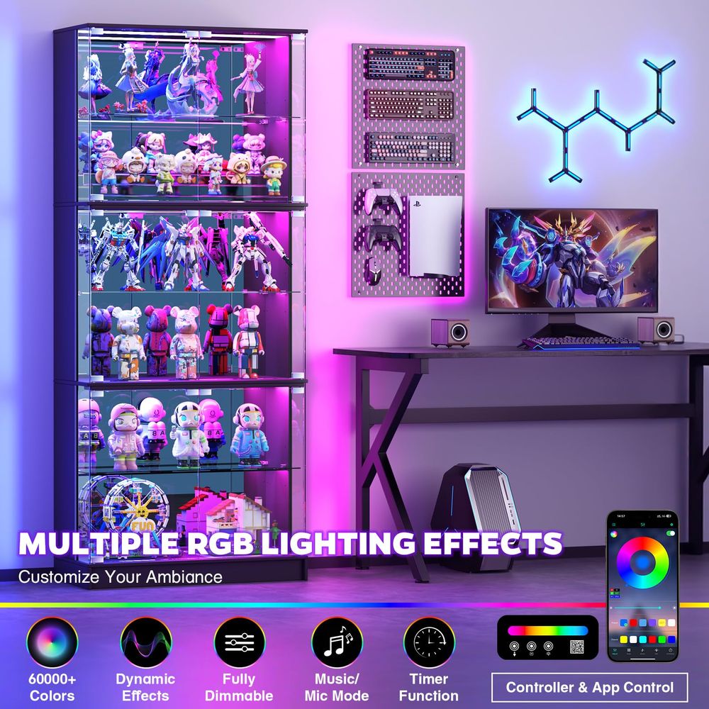 Display Cabinet with Glass Doo - огляд і ціна Lighting & Home Decor Studio