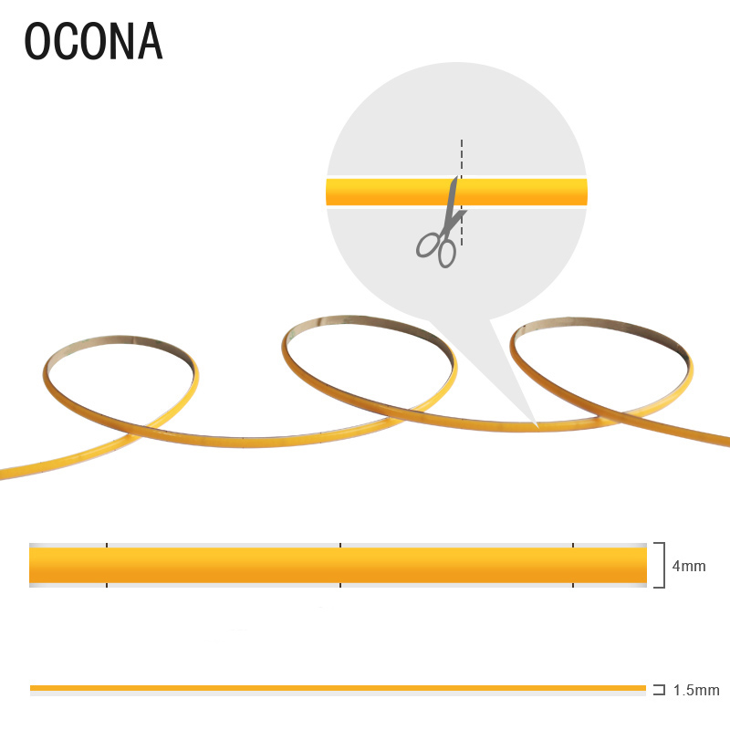 4mm Narrow COB LED Strip Light - огляд і ціна Lighting Mcqueen Bedroom Decor