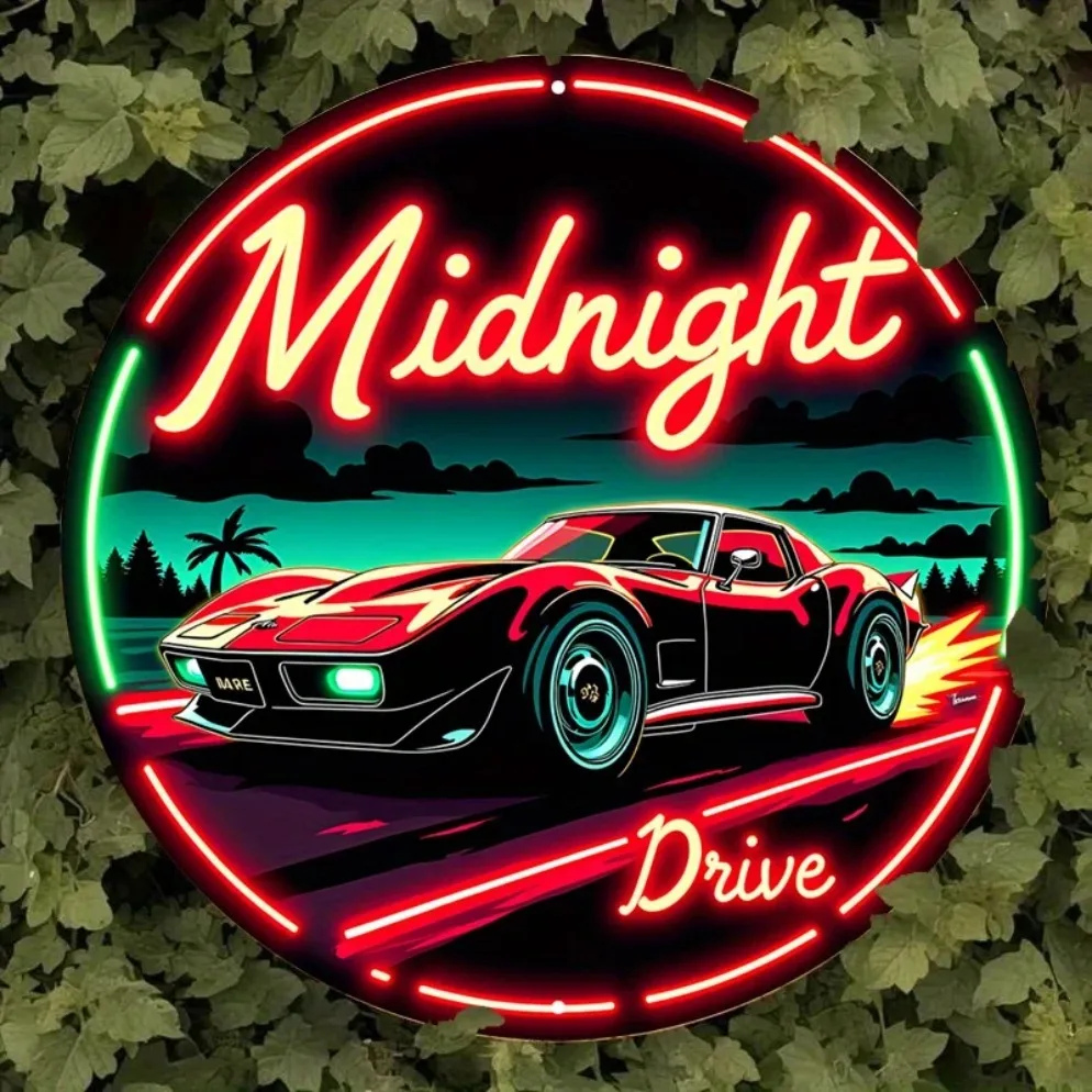 Vintage Neon Car Sign Midnight - огляд і ціна Lighting Decor Ideas