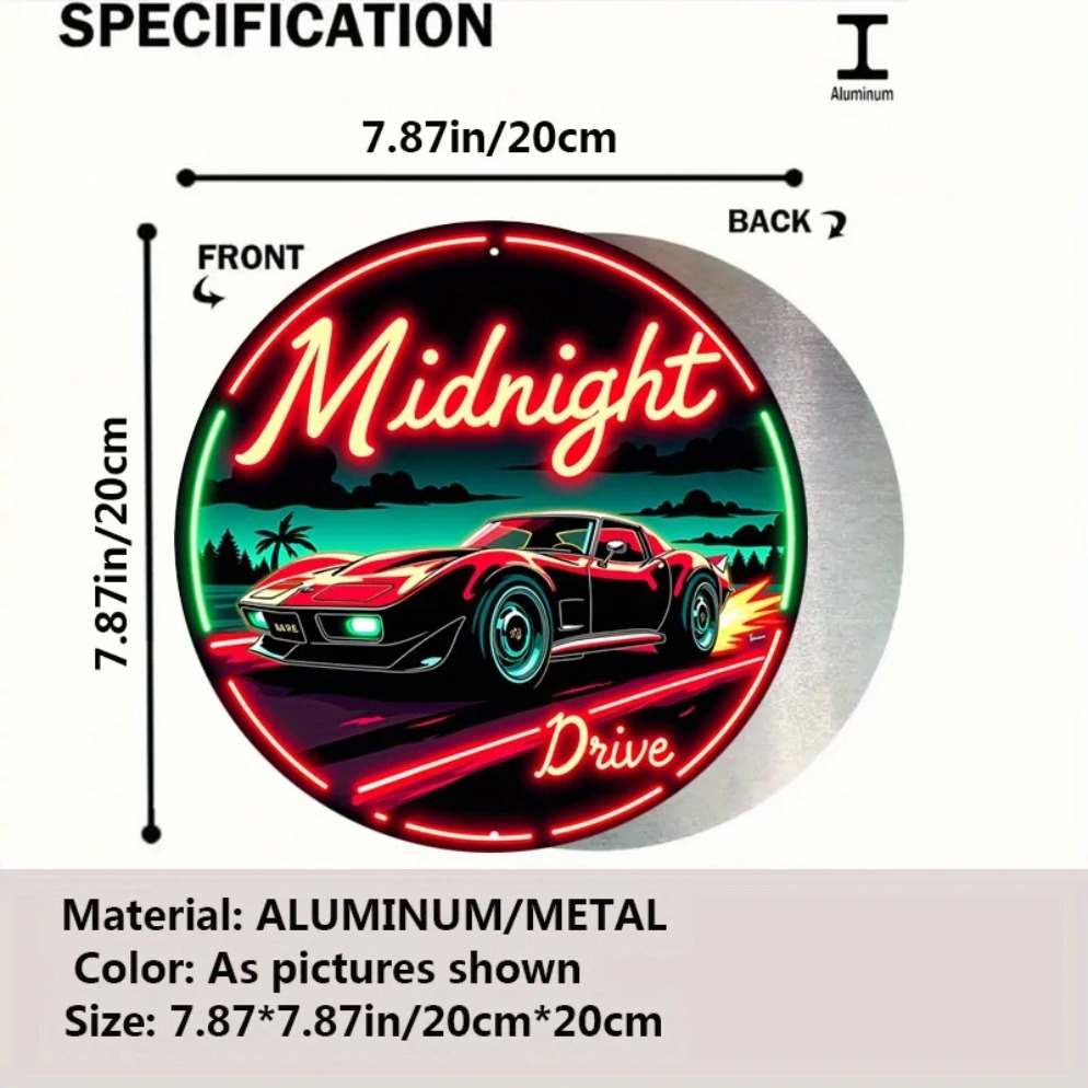 Vintage Neon Car Sign Midnight - огляд і ціна Lighting Decor Ideas