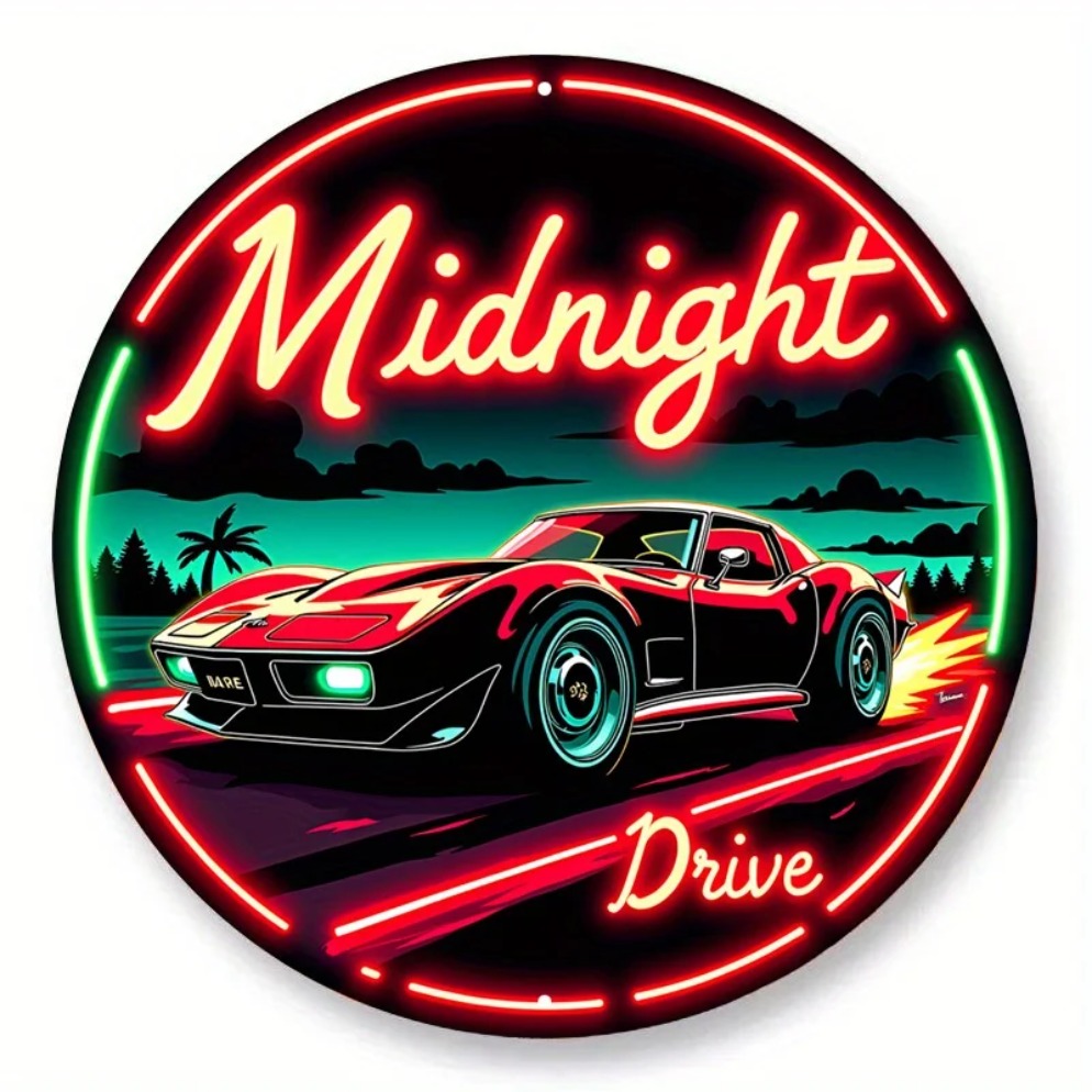 Vintage Neon Car Sign Midnight - огляд і ціна Lighting Decor Ideas