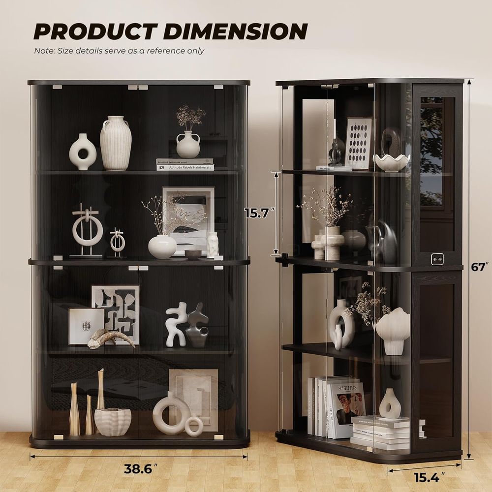Large Rounded Display Cabinet  - огляд і ціна Lighting & Home Decor Studio