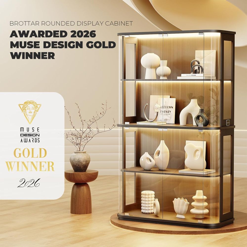 Large Rounded Display Cabinet  - огляд і ціна Lighting & Home Decor Studio