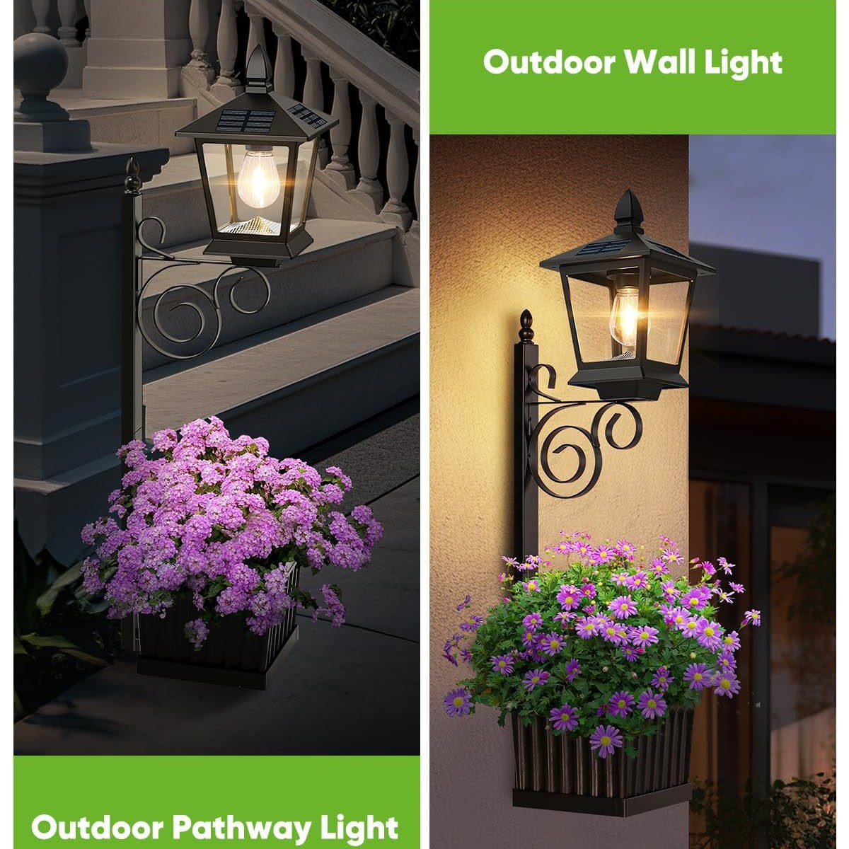 2 in 1 Solar Planter Lamp Wate - огляд і ціна Wall Decor Lighting