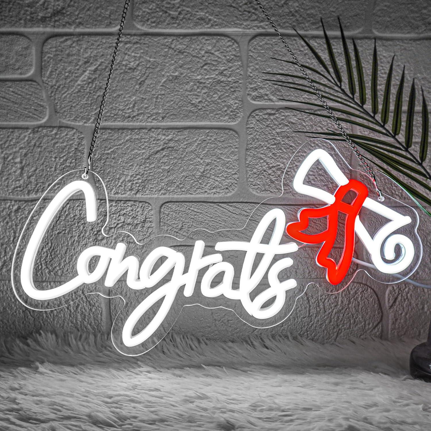 Congrats Graduation Neon Sign  - огляд і ціна Led Lighting Wall Decor