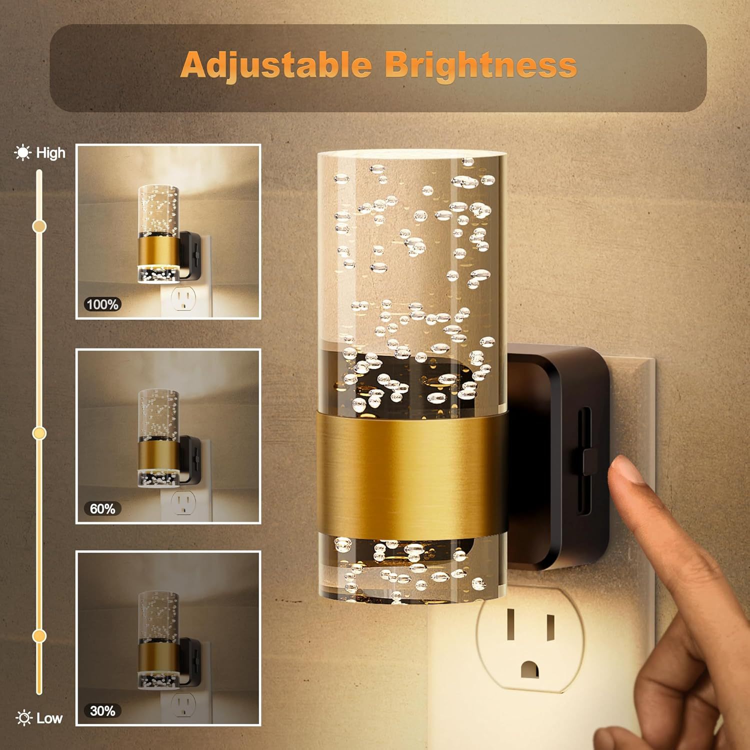 1Pcs Plug-in  LED Wall Light,  - огляд і ціна Decor Lighting Solution