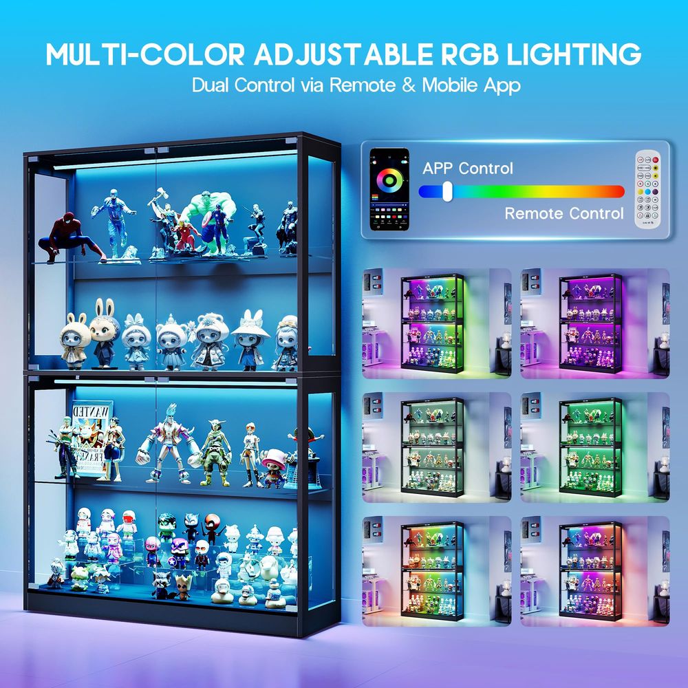 Cabinet with LED Light Strips, - огляд і ціна Lighting & Home Decor Studio