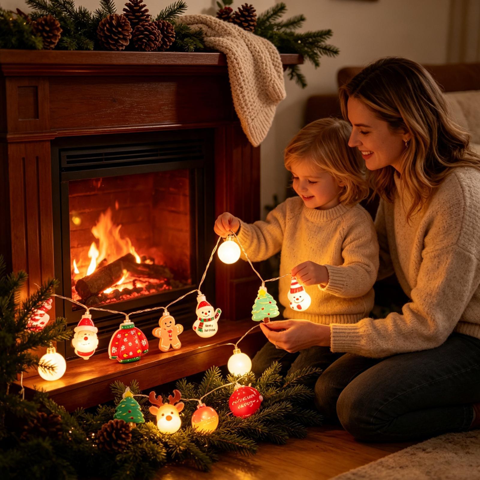 Christmas Santa String Lights  - огляд і ціна Lighting Tree Decor