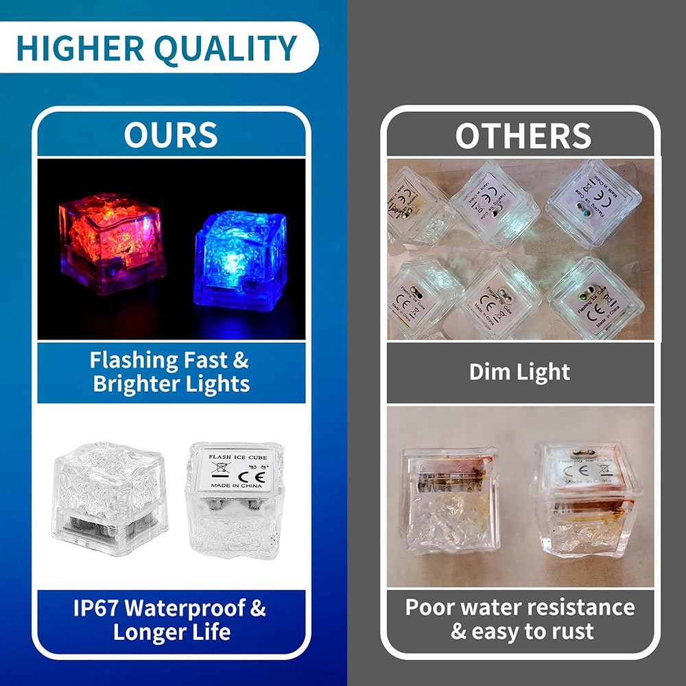 50/100 Pack of LED Ice Cubes G - огляд і ціна Decor Lighting Pack