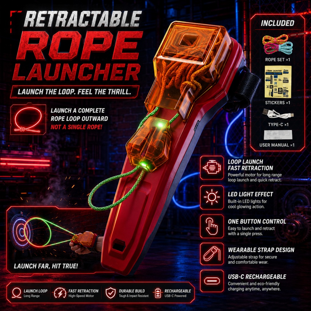 Rope Launcher Spider Web Shoot - огляд і ціна Lighting & Home Decor Studio