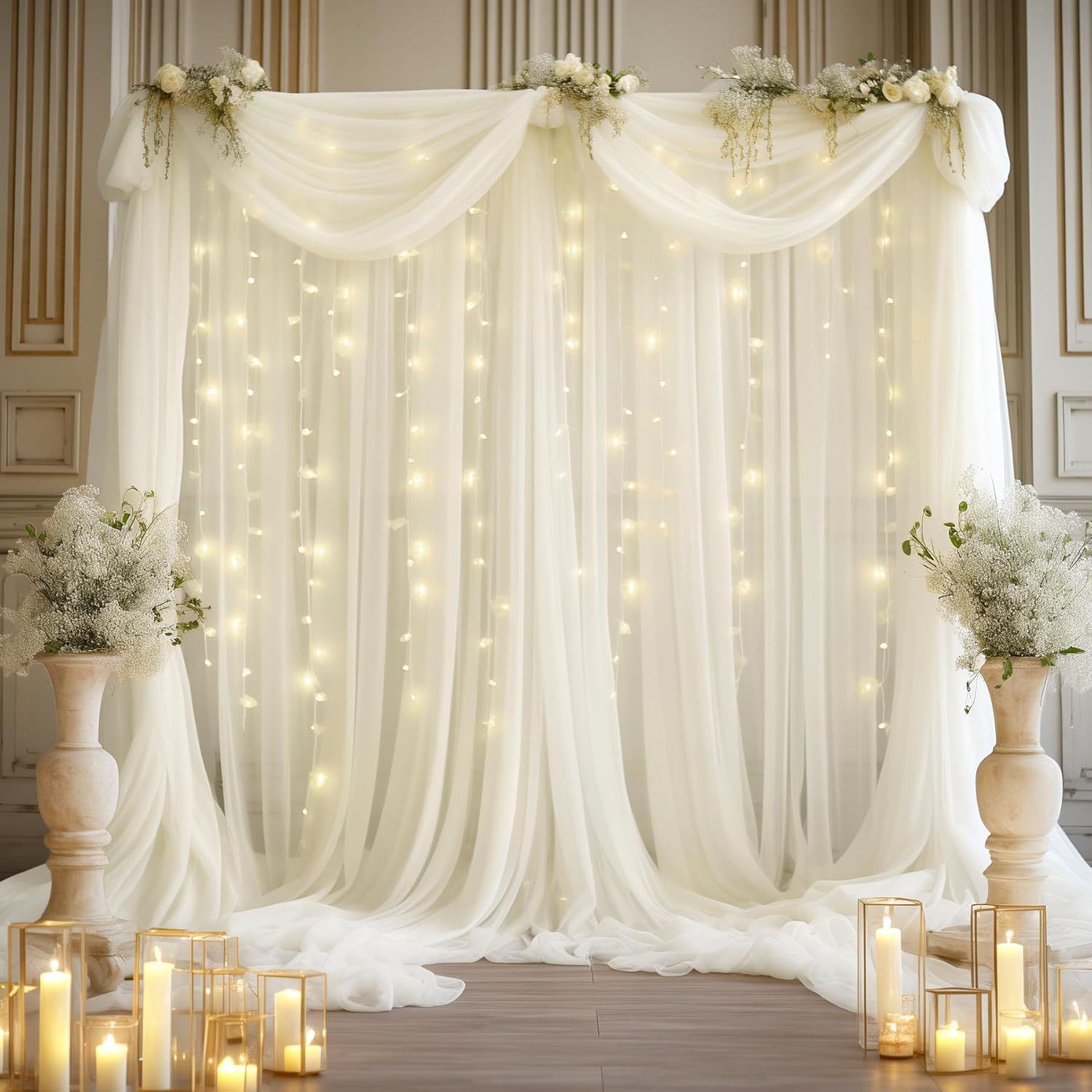 1 Pack Wedding Tulle Backdrop  - огляд і ціна Decor Lighting Pack