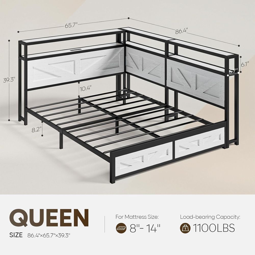 CIKUNASI Queen Bed e with Stor - огляд і ціна Furniture Lighting & Decor Magazine